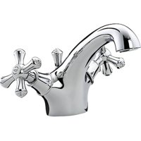 Bristan Colonial Mono Basin Mixer with Pop Up Waste Chrome K BAS C