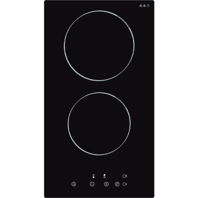 Cata 2 Zone Ceramic Domino Hob - Black Glass || UBTC30FLC