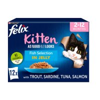 Felix Cat Pouch As Good As It Looks Kitten In Jelly