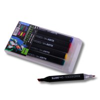 LUXEMARKER Dual Tip Art Markers - Primary Tones (6)