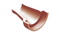 TRADITIONAL SALT GLAZE DRAIN 150mm x 100mm TAPER CHANNEL REDUCER KCT1/1