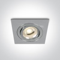 ONE Light Square Adjustable Aluminium GU10 recessed Downlight | LV1202.0392