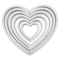 HEART CUTTERS SET OF 6
