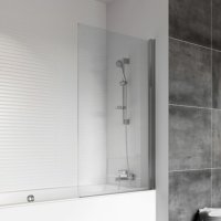 Tucker French 815mm Power Shower Bath Screen (Reversible)