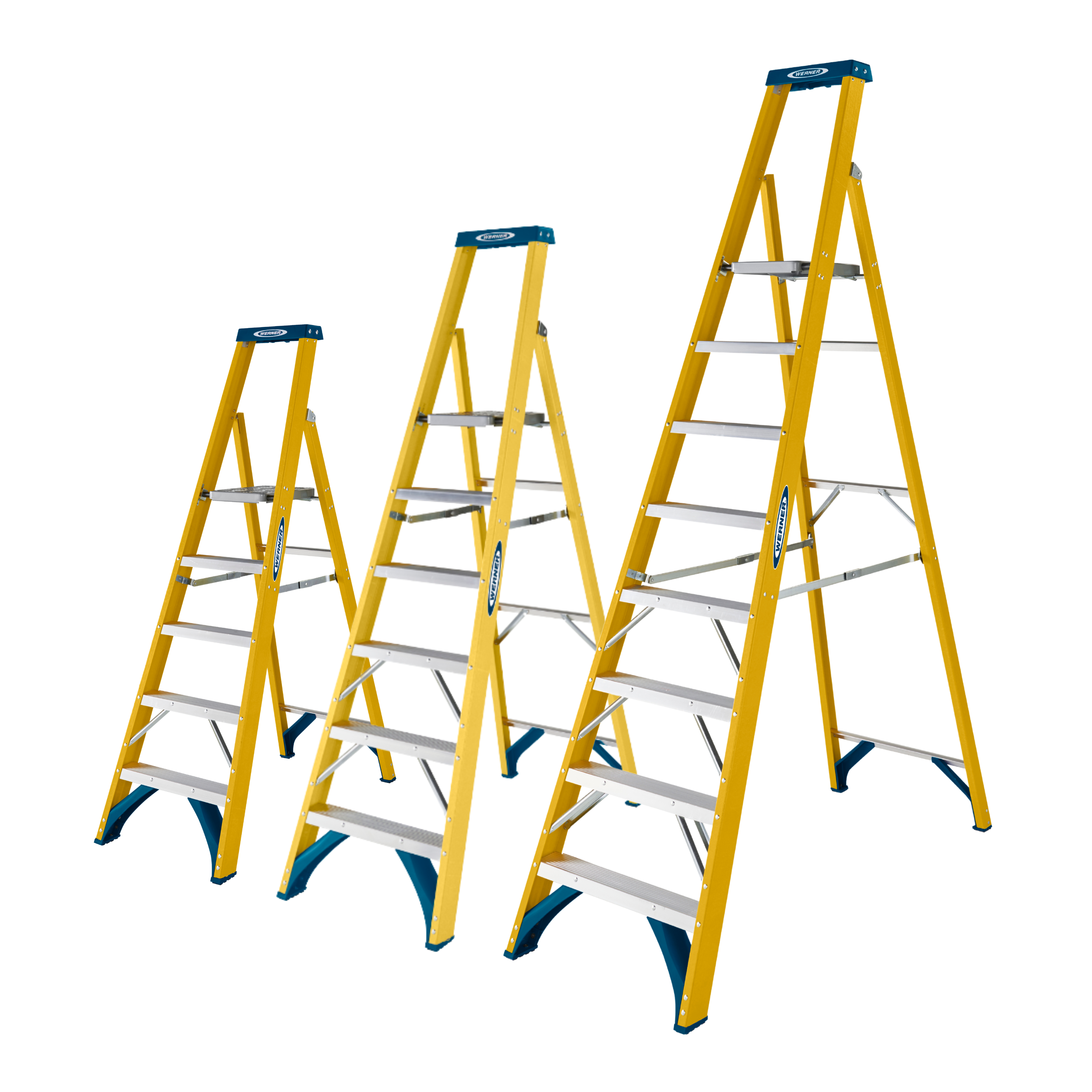 Werner, Fibreglass Platform Stepladder, Each