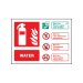 Water extinguisher identification