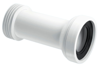 McAlpine 97-107mm Inlet Straight Adjustable Length Rigid WC Connector WC-CON2