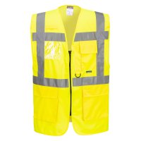 Berlin Hi-Vis Executive Vest - Yellow
