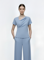 Drap&eacute; - Draped Fitted Top-Women