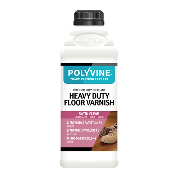 Polyvine HD Floor Varnish Satin 1L Product Shot