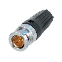 Neutrik BNC Rear Twist Cable Connector (for Belden 1694F, Clark Wire CD7506F-0, Kabeltronik HFV) for HD Transmission