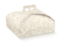 BOX CAKE GIFT 330x330x70 IVORY FLORAL