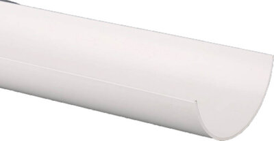 112mm Roundstyle Gutter Arctic White 2m