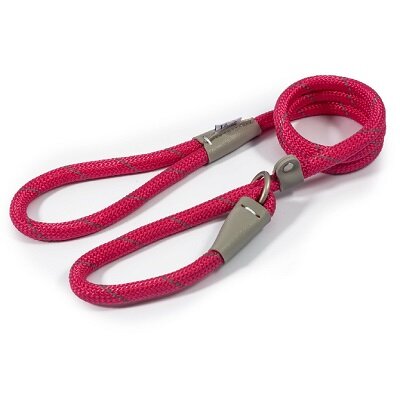 Ancol Viva Rope Reflective Slip Lead Red 12mm x 1.5m