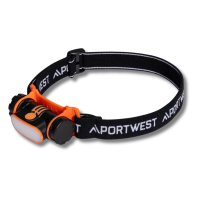 USB Rechargeable LED Head Light, Black