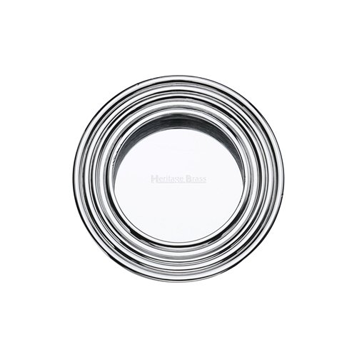 ROUND REEDED FLUSH PULL PC