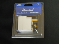 European 2 Pin->13A 3 Pin Travel Adaptor