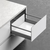 Inbox 199mm x 450mm Drawer System Iron Grey (Height Including Runner 213mm)