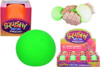 Squishy Neon Stress Ball 90mm - CDU of 12