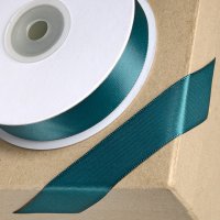 Double Sided Satin Ribbon Bottle/Green - 3mm x 25m