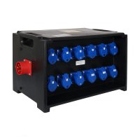 eLumen8 MERZ Distribution Box 32A 3PH In to 12 x 16A