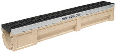 Aco Civicdrain 1MT Channel & Comp Heelguard Grating 25010