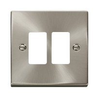 VPSC20402 GridPro 2G Plate Deco Satin Chrome