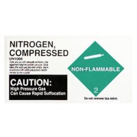 Nitrogen Compressed UN 1066 Label (3-7/8" W x 2" H)