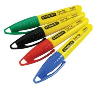 Stnaley Permanent Mini Marker Mixed Colours Pack of 4