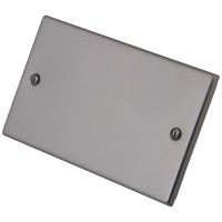 Gunmetal Grey 2 Gang Blank Plate 6104-031