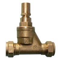 1.1/4" Female to Female Brass Stopcock Lockshield