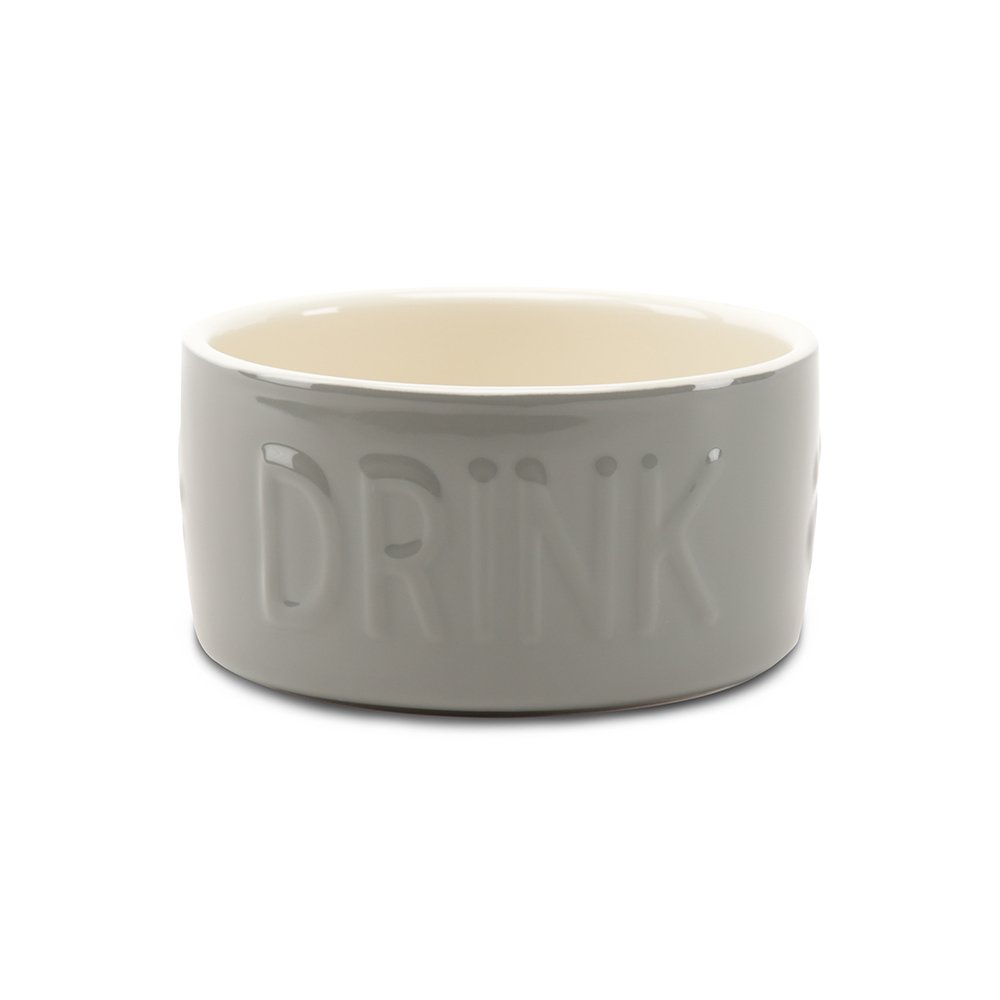 Scruffs Classic Grey Stoneware Water Bowl Medium/Large 1x4 20cm 
