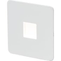Knightsbridge 0.8W Matt White LED Plinth LED Light SFPLMW