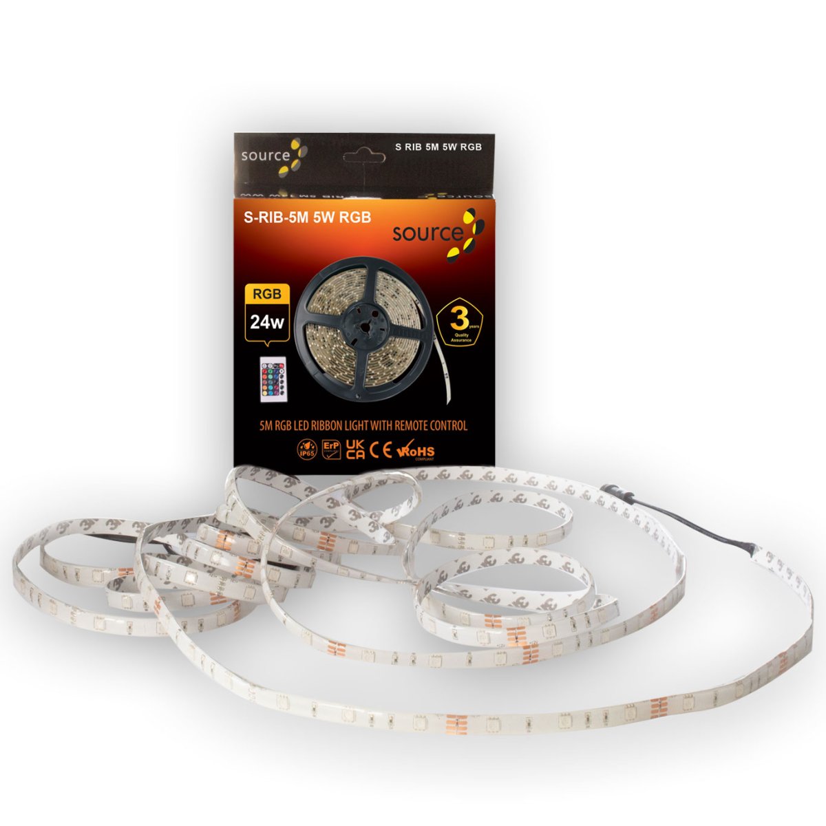 Source 24W RGB IP65 5Mtr LED Strip Kit