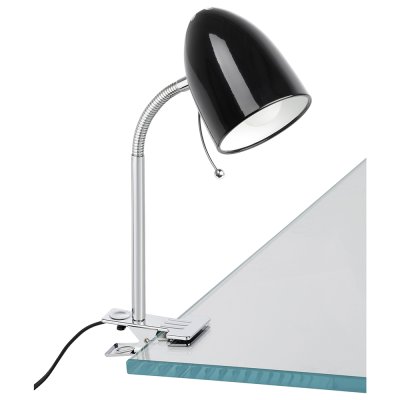 Eglo Lara Clamp Lamp Black