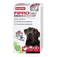 Beaphar FIPROtec&reg; COMBO Flea, Flea egg and Tick treatment for Large Dogs (20-40kg) - 1 pipette