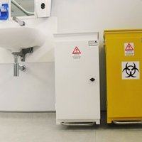 fire retardant bins, metal bin