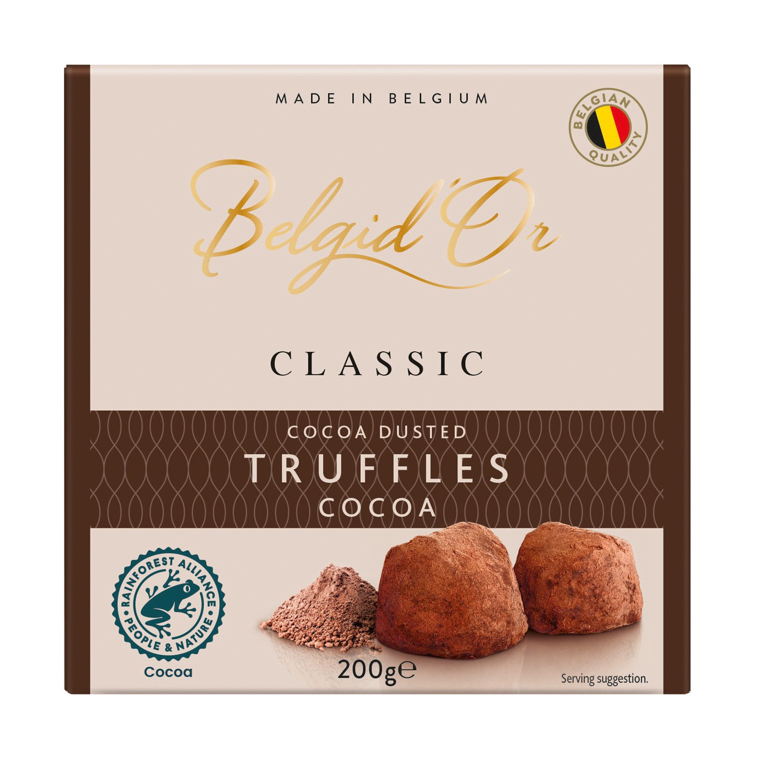 Belgian cocoa dusted truffles - 12x200g
