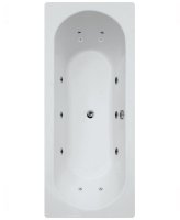 CLOVER 1800X800MM DOUBLE ENDED 12 JET WHIRLPOOL BATH