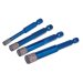 Mexco 5.5, 6, 7 & 8mm Wax Filled Diamond Tile Drill Bit Set (Hex Fit) XCEL Grade A10VBDPACK