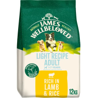 James Wellbeloved Dog Adult Light Recipe Rich in Lamb & Rice 12kg