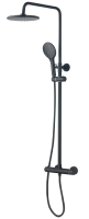 RAYNE THERMO BAR VALVE C/W SHWR KIT BLACK (NIKO)
