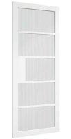 NM31 Premier White Reeded Glass