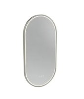 ALDERBURY 400MM ILLUMINATED PILL MIRROR BRUSHED NICKEL