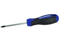 Faithfull Cushion Grip Screwdriver PZ2 x 75mm
