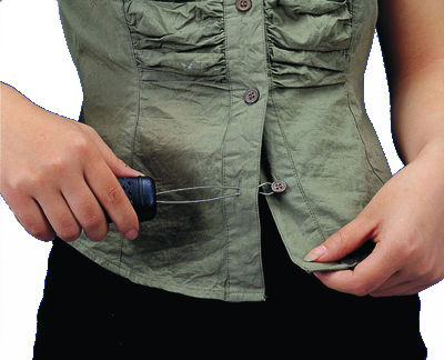 Button Hook with Built-Up Handle