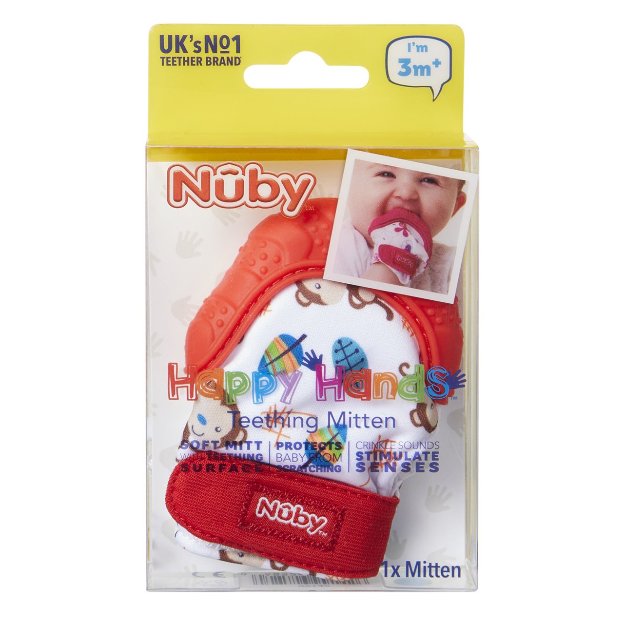Nuby Teething Mitt Small 3 Months