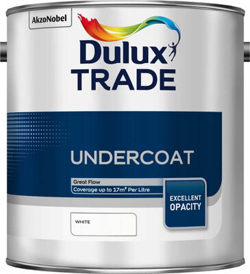Dulux Trade Undercoat White 2.5L Paint 5183382