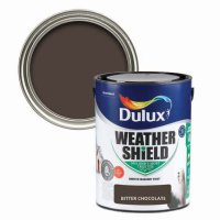 Weathershield Bitter Chocolate Colour Swatch & 5L Paint Bucket