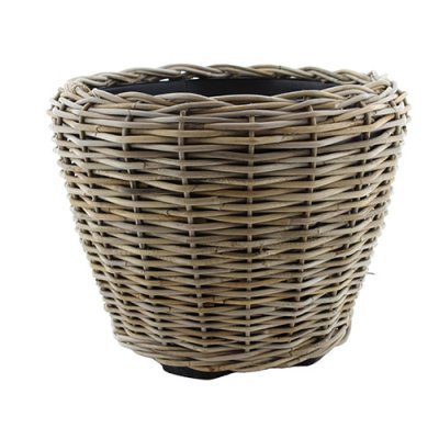 Drypot Rattan Outdoor D55 H42cm - Grey